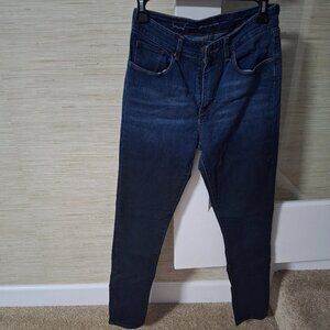 LEVI Dark blue Faded Bottom High Rise Jeans
